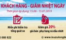 [DỊCH VỤ] KHUYẾN MÃI ” TRI ÂN KHÁCH HÀNG – GIẢM NHIỆT NGÀY HÈ”