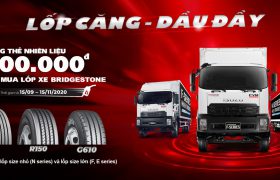 “LỐP CĂNG, DẦU ĐẦY”: SẮM LỐP BRIDGESTONE, NHẬN NGAY THẺ NHIÊN LIỆU