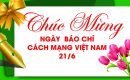 Chúc mừng ngày Báo chí Cách mạng Việt Nam